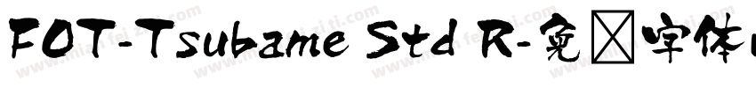 FOT-Tsubame Std R字体转换